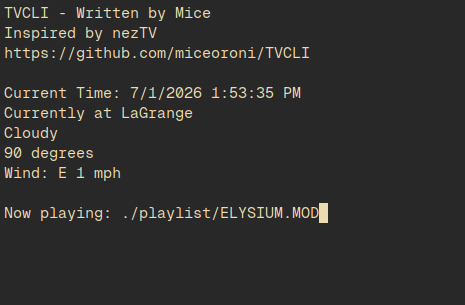 TVCLI by Mice